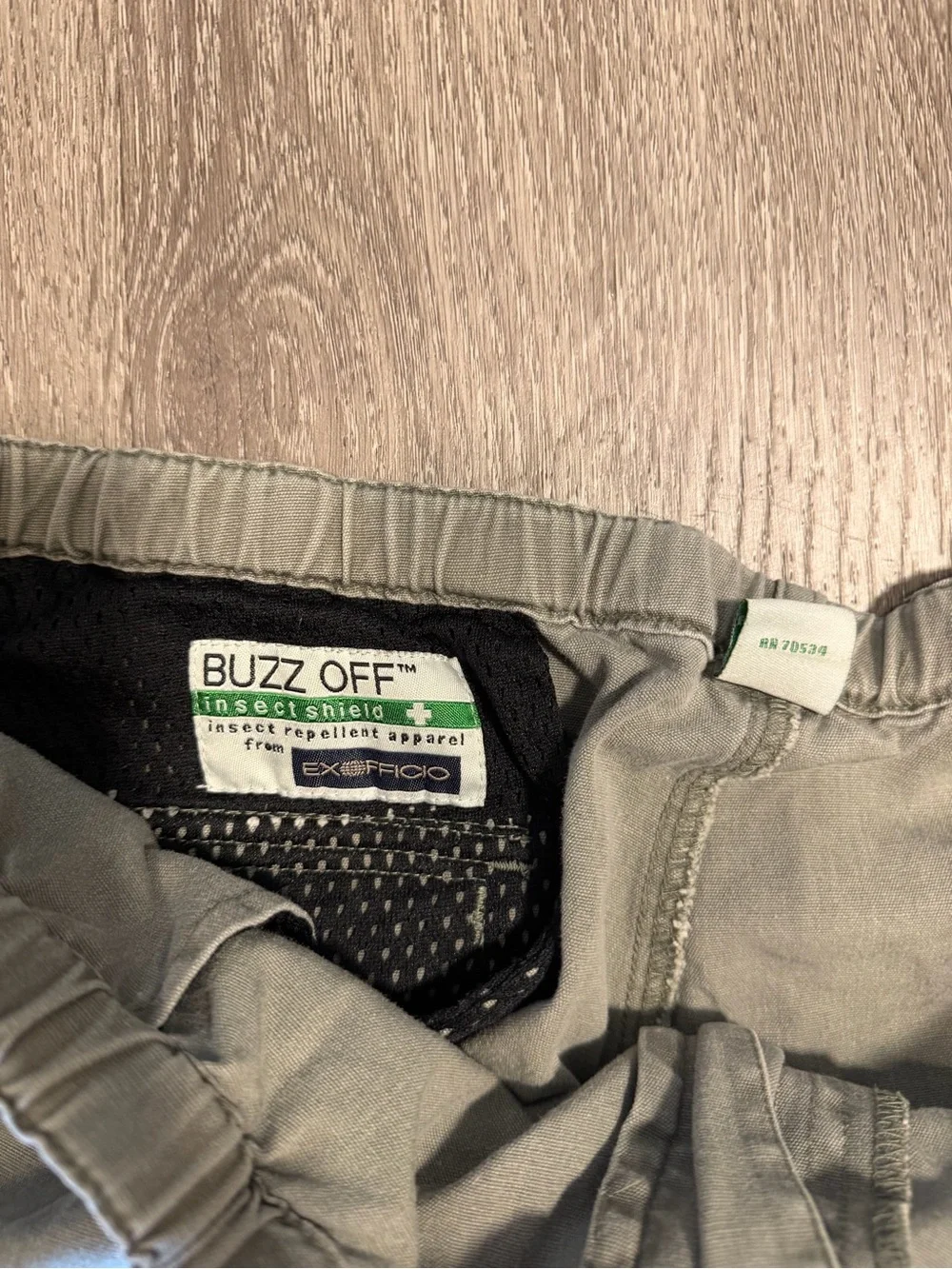 ExOfficio Buzz Off Pants Shorts Men's XL Pants Flat Front Insect Repellent